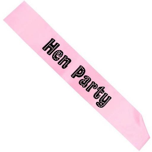 Hen Night Sash Pink