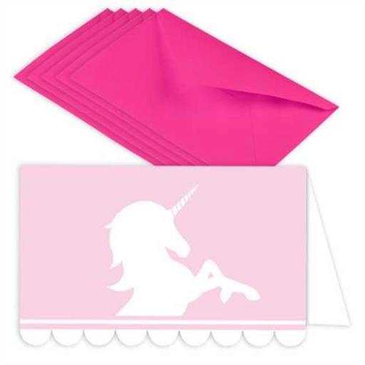 Believe-in-Unicorns Invitations 6 pk