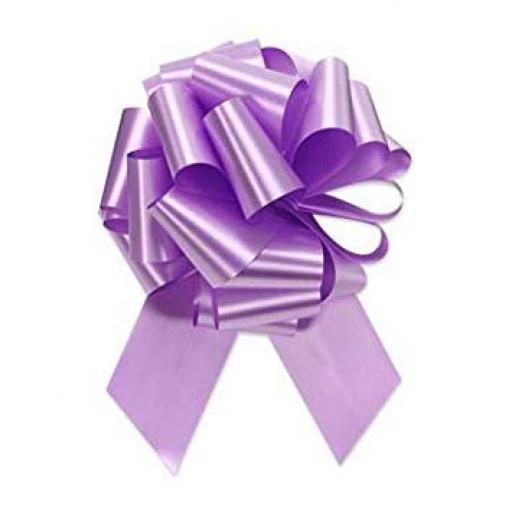 20 Lavender Flora Charm Pull Bow (50mm)