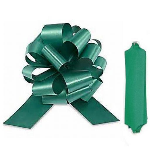 20 Hunter Green Pull Bows (50mm)