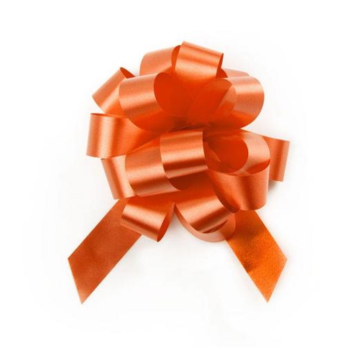 20 Orange Pull Bows (50mm)