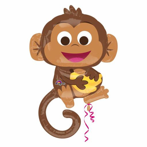 25 x 36"Happy Monkey Super Shape Foil Balloons