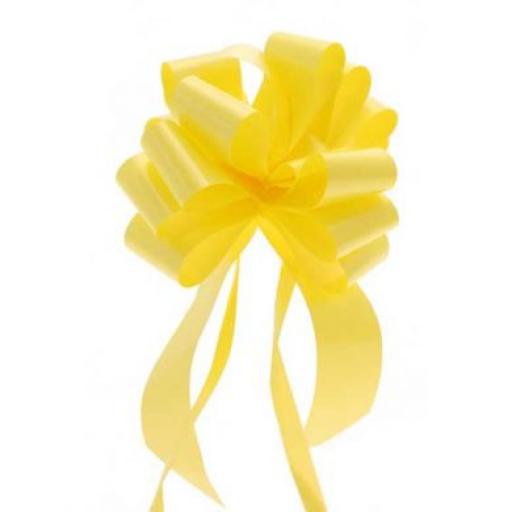 20 Yellow Pull Bows (50mm)