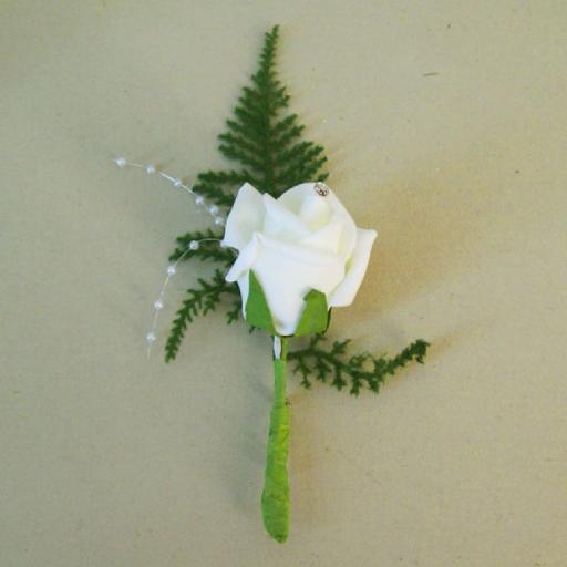 White Rose Corsage