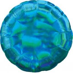 Cyan Iridescent Round Foil Balloon.jpg