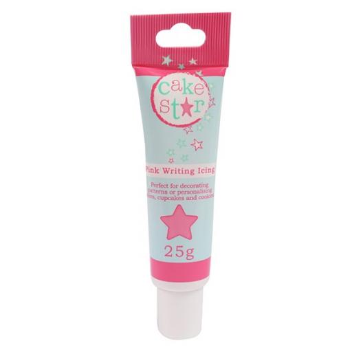 Cake Star Writing Icing - Pink-25g