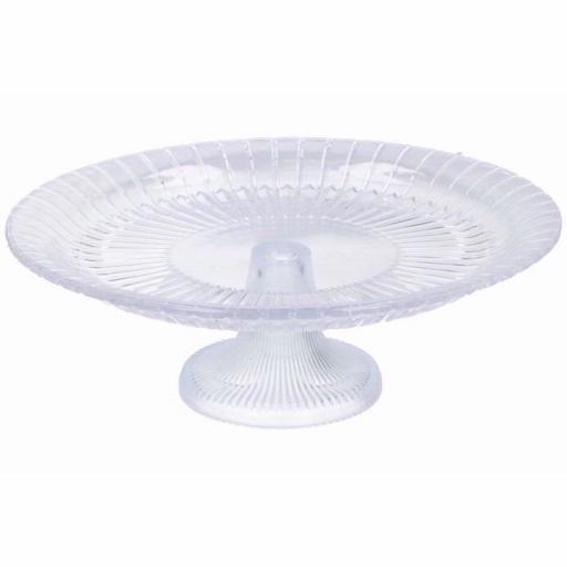 F&D Crystal Footed Plate 34 cm