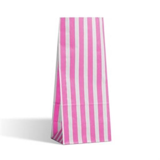 Pink Stripe Pick N Mix Bags 20pk