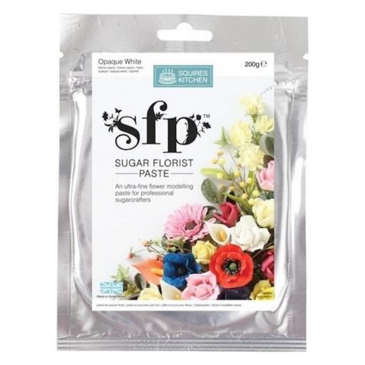 Squires Sugar Florist Paste (SFP) - Opaque White - 200g