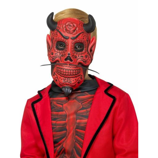 Day of the Dead Kids Devil Mask