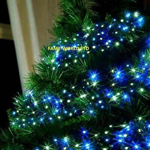 384 Blue And White Cluster LED Lights