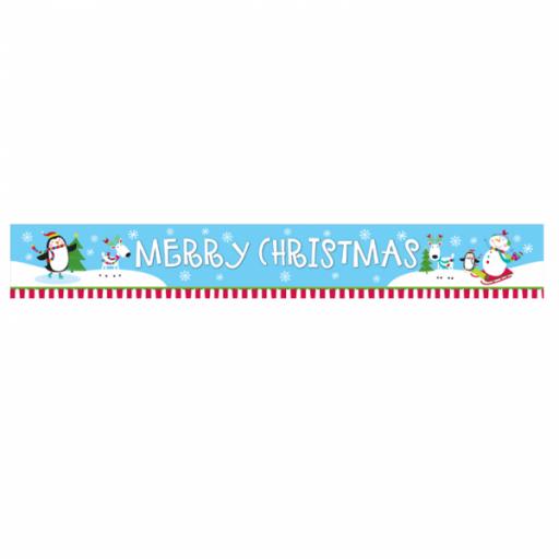 Joyful Snowman Foil Banners 4.5m