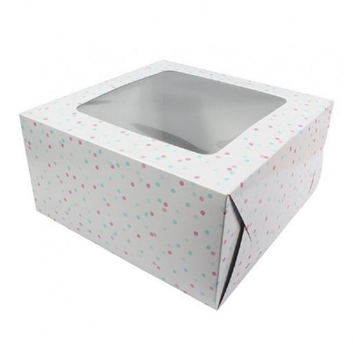 10" Windowed Cake Boxes - Plain/Designed