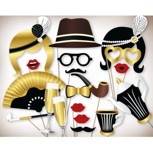 Photo Booth Props 1920s