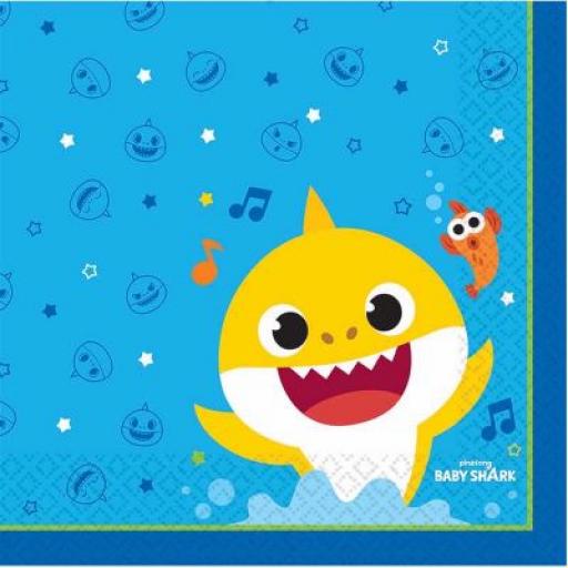 Baby Shark Napkins 16pk