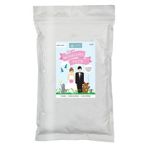 Squires Kitchen Sugar Modelling Paste - Snow White - 1kg