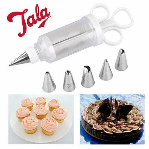 Icing Syringe Set With 6 Nozzles