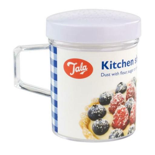 Tala Kitchen Shaker for Flour Sugar Pepper or Salt With White Removable Lid