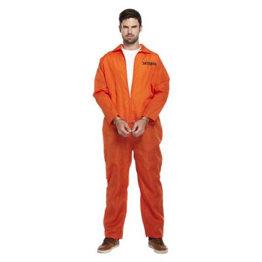 Adult Prisoner Overall Orange XL Size 1