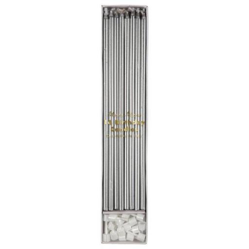 PME 16 Tall Silver Candles