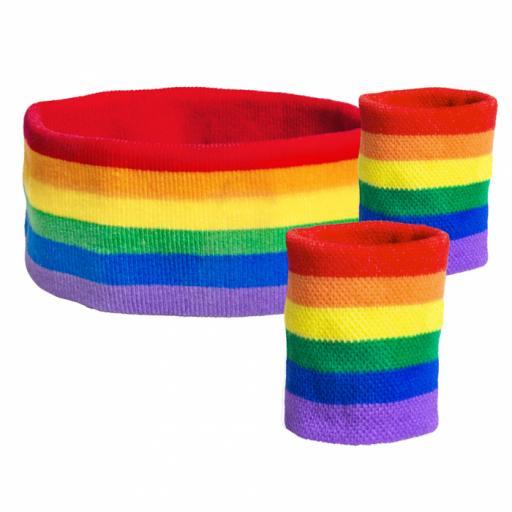 Set Sweatbands Set 3 Sweatbands rainbow