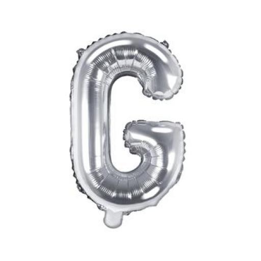 14 Inch Silver Air Foil Balloon Letter  G