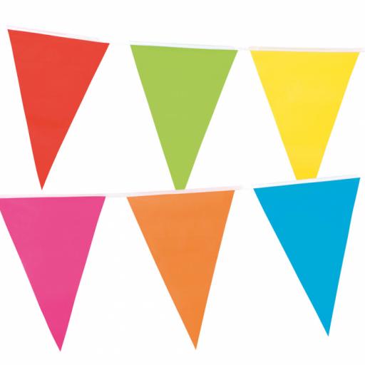 PE giant bunting Pc. PE giant bunting multicoloured (10 m)