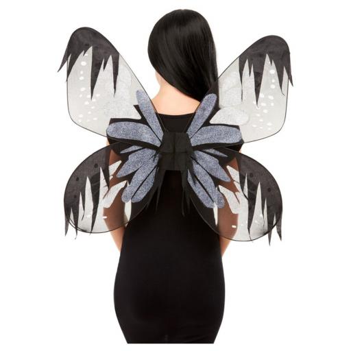 Dark Botanicals Moth Wings, Grey, 65cm/26in