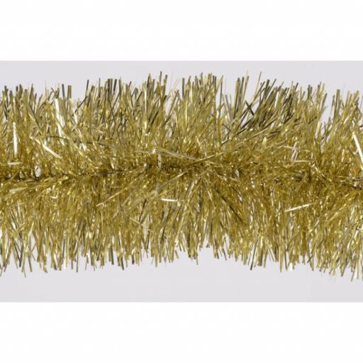 200cm x 10cm soft gold chunky / gold tinsel