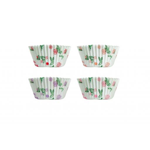 75 PETIT FOUR CASES - FLORAL - PACK