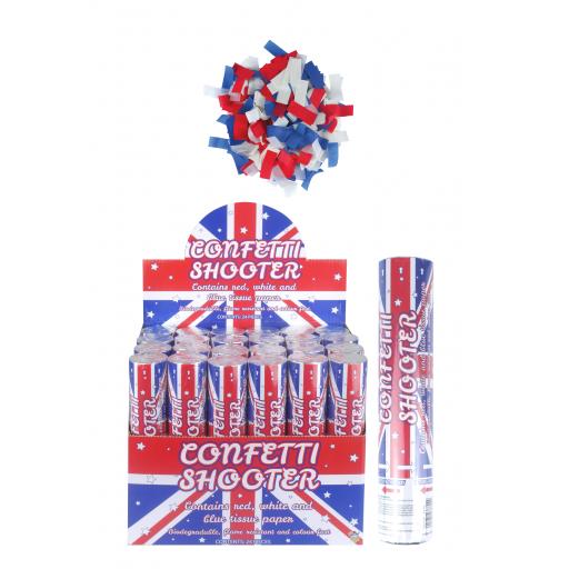 Confetti Shooter Union Jack Paper 20cm