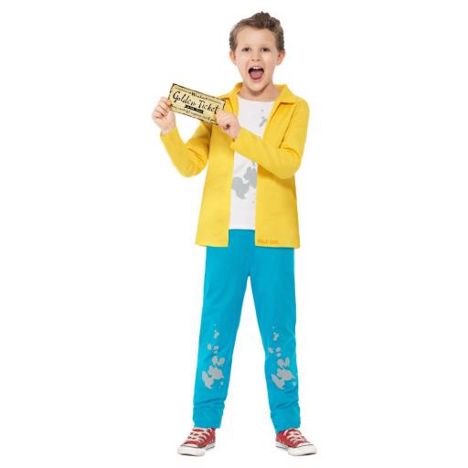 Roald Dahl Charlie Bucket Costume, Yellow L