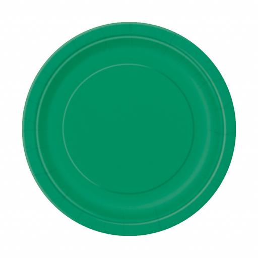 8 Emerald Green 7" Plates