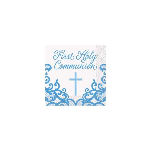 Blue Cross Communion Napkins