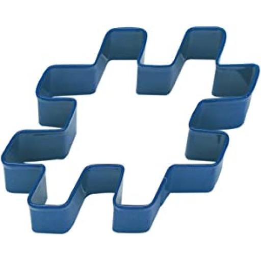 Hashtag Cookie Cutter Navy