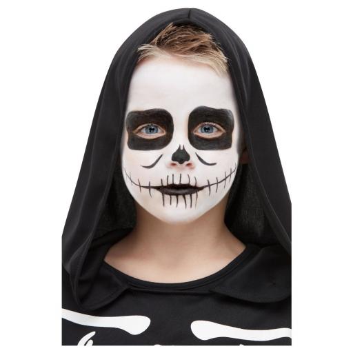 Smiffys Make-Up FX, Kids Skeleton Kit, Aqua, Black