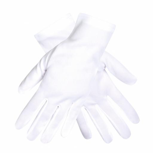 Pair Gloves Wrist Basic White