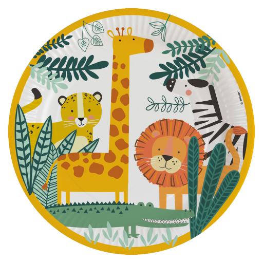 Get Wild Paper Plates 23cm