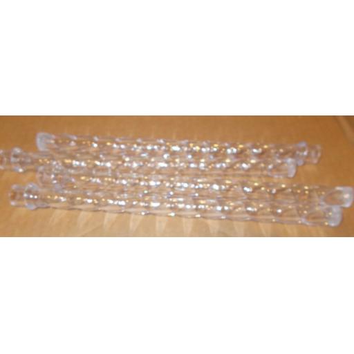 Wilton Clear Twisted Plastic Pillars 4 Pc