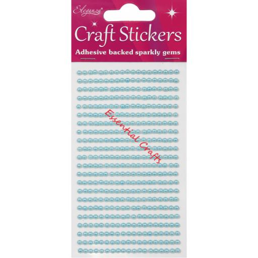 Stickers 3mm x 418 Pearls Blue