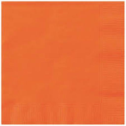 Luncheon Napkin 20ct Pumpkin Orange