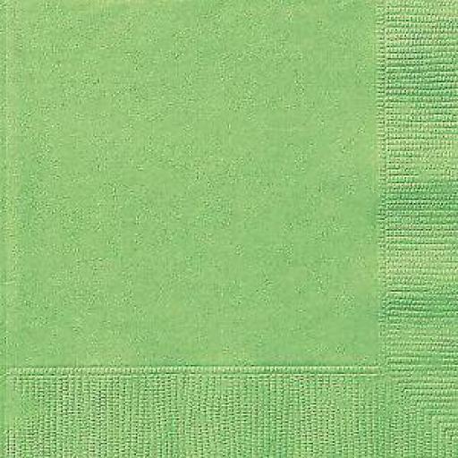 Lime Green Party Napkins 20pk