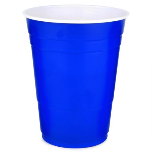 Blue Plastic Party Cups 6pk