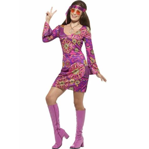 Hippie Chick Costume Size L