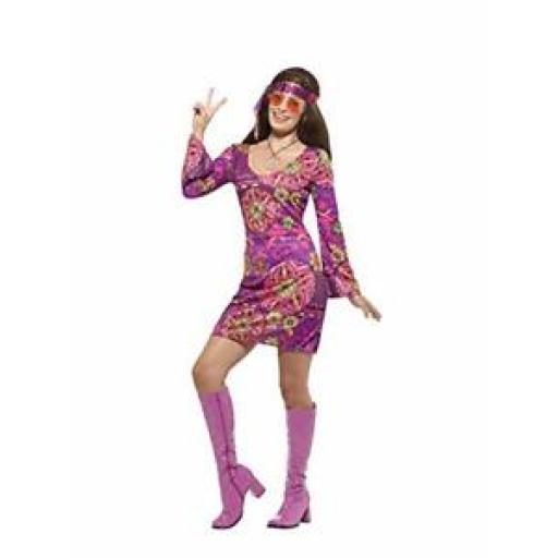 Hippie Chick Costume Size S