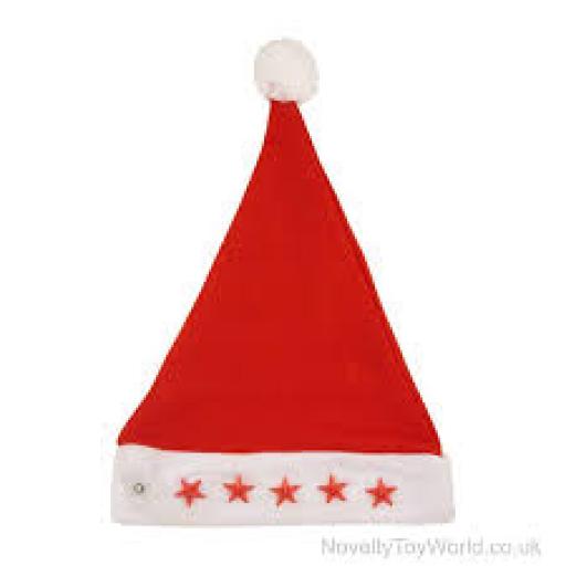 Light Up Santa Father Christmas Hat