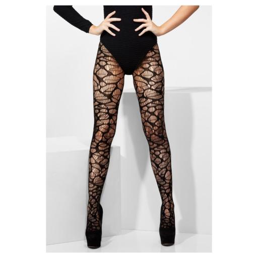 Fever Web Crochet Tights