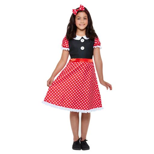 Mouse Costume, Red & White large   Size  L