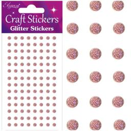 [OA027364] Glitter Gems Craft Stickers  - 4mm - Rose Gold - 112 Pieces.jpg