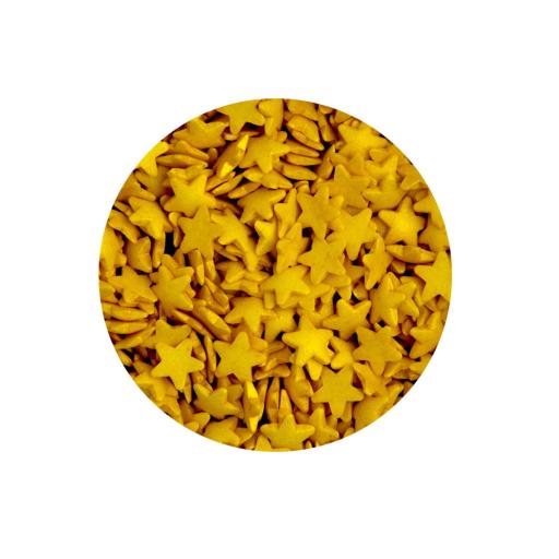 Scrumptious Gold Glimmer Stars - Small, 60g